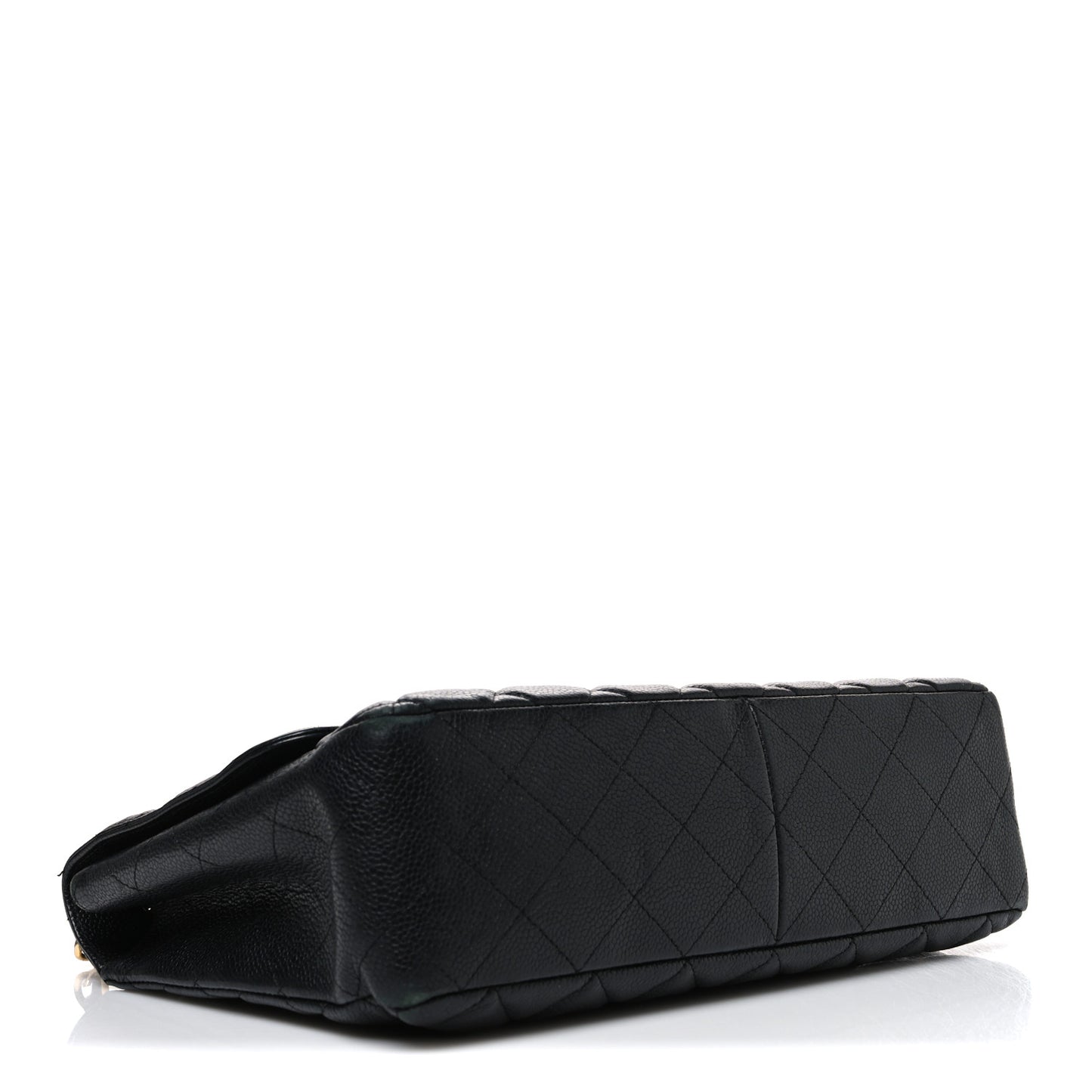 Caviar Quilted Jumbo Single Flap Black