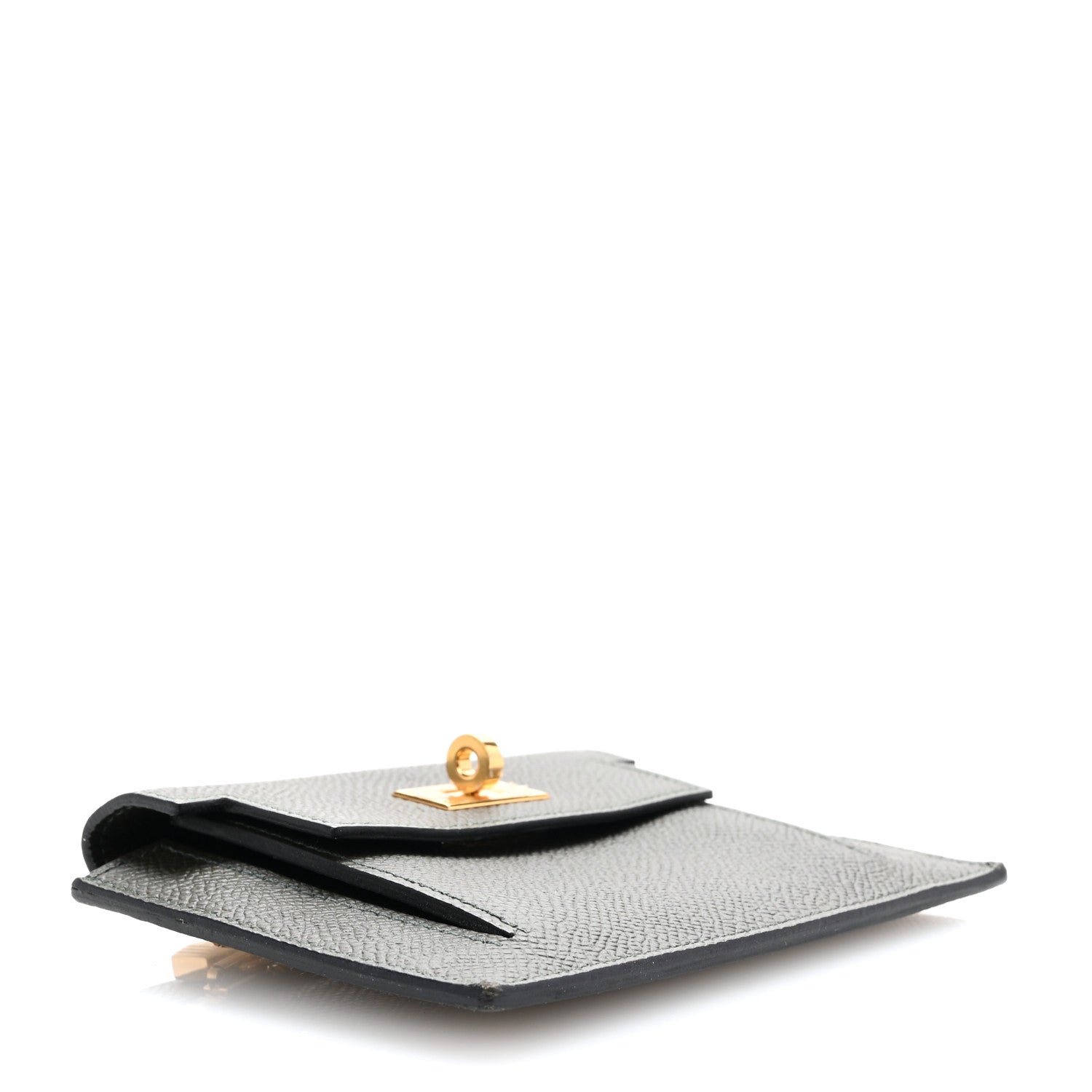 Hermes Epsom Kelly Pocket Compact Wallet Vert De Gris 4 of 7