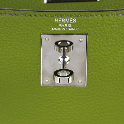Hermes Taurillon Clemence Kelly Retourne 28 Vert Anis 11 of 27