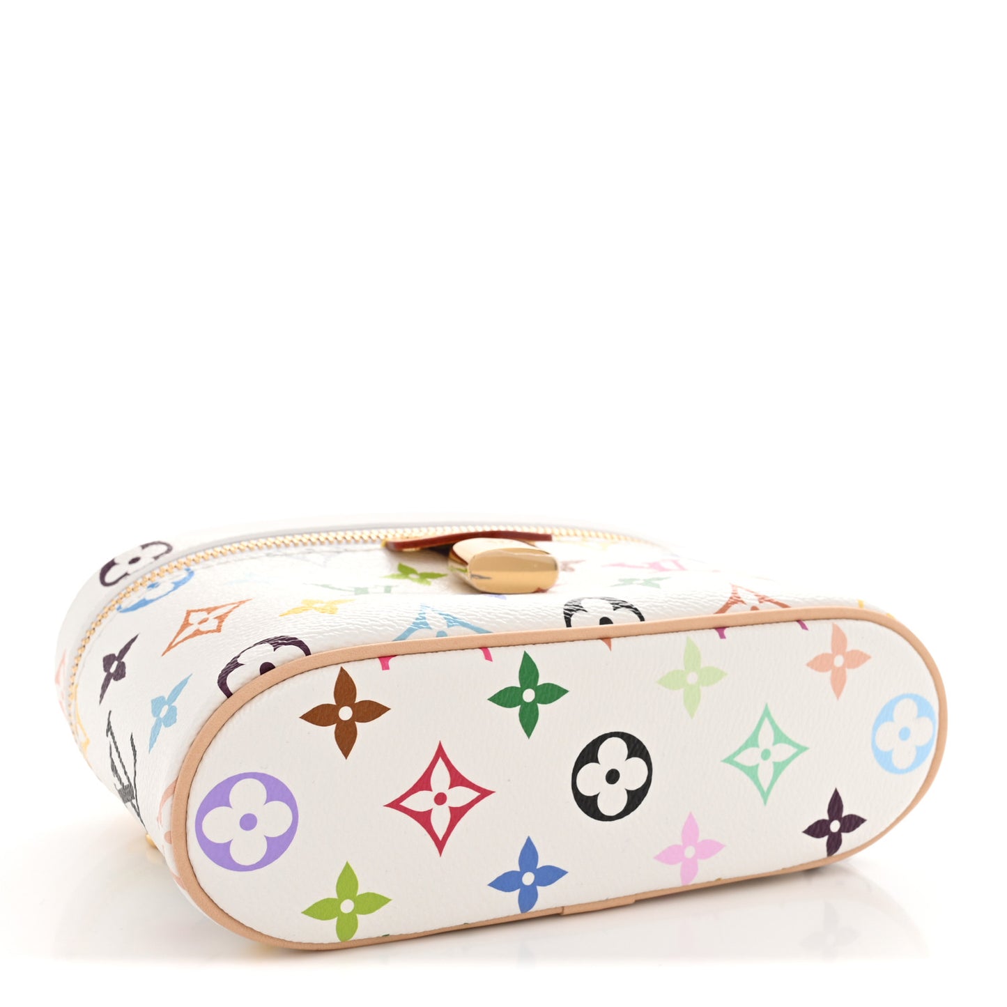 LV x TM Monogram Multicolor Vanity Chain Pouch White