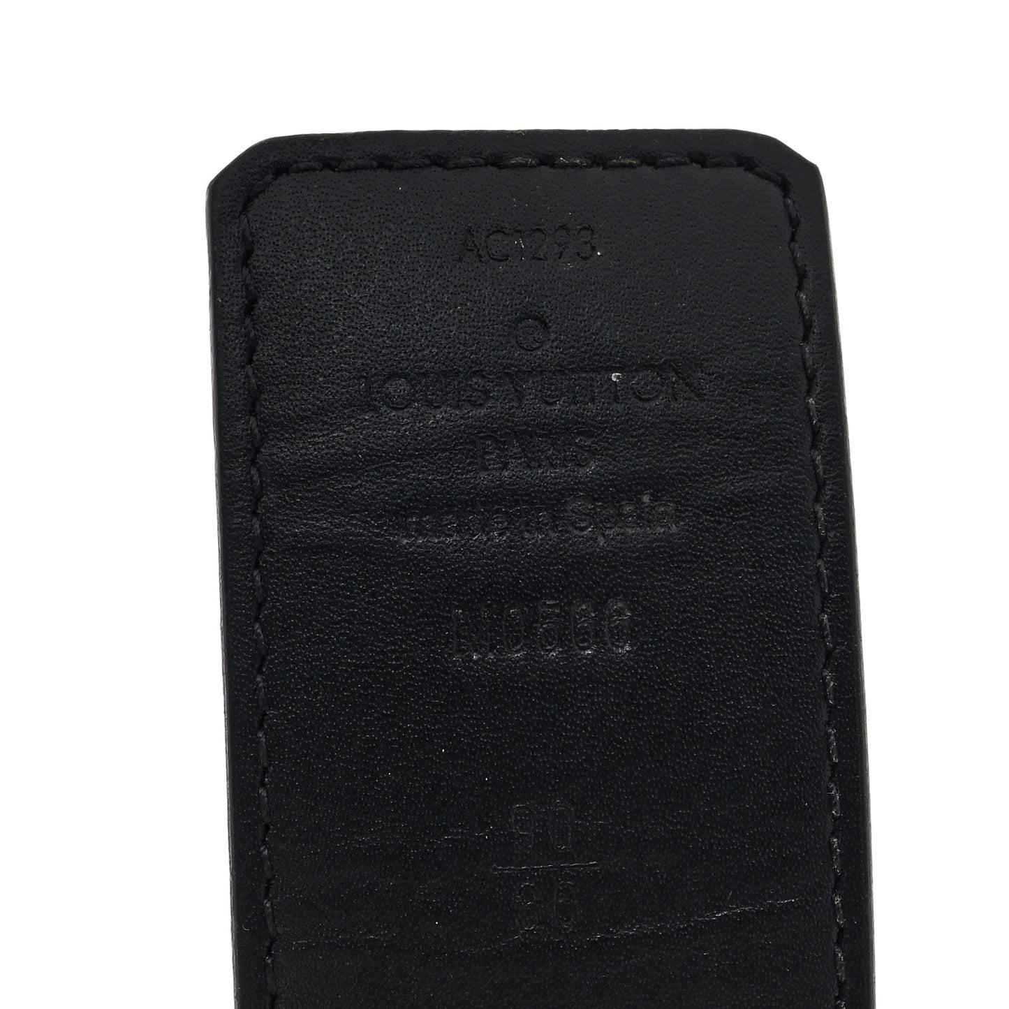Calfskin Monogram 30mm LV Initiales Reversible Belt 90 36 Black