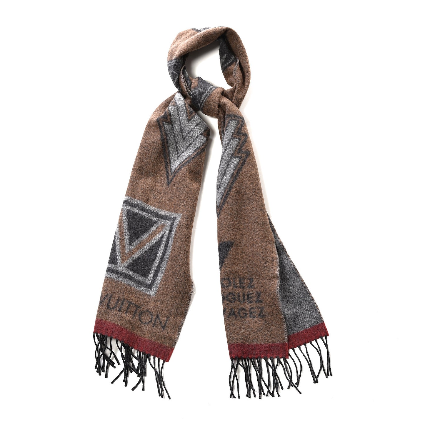 Wool Cashmere Echarpe LV City Scarf