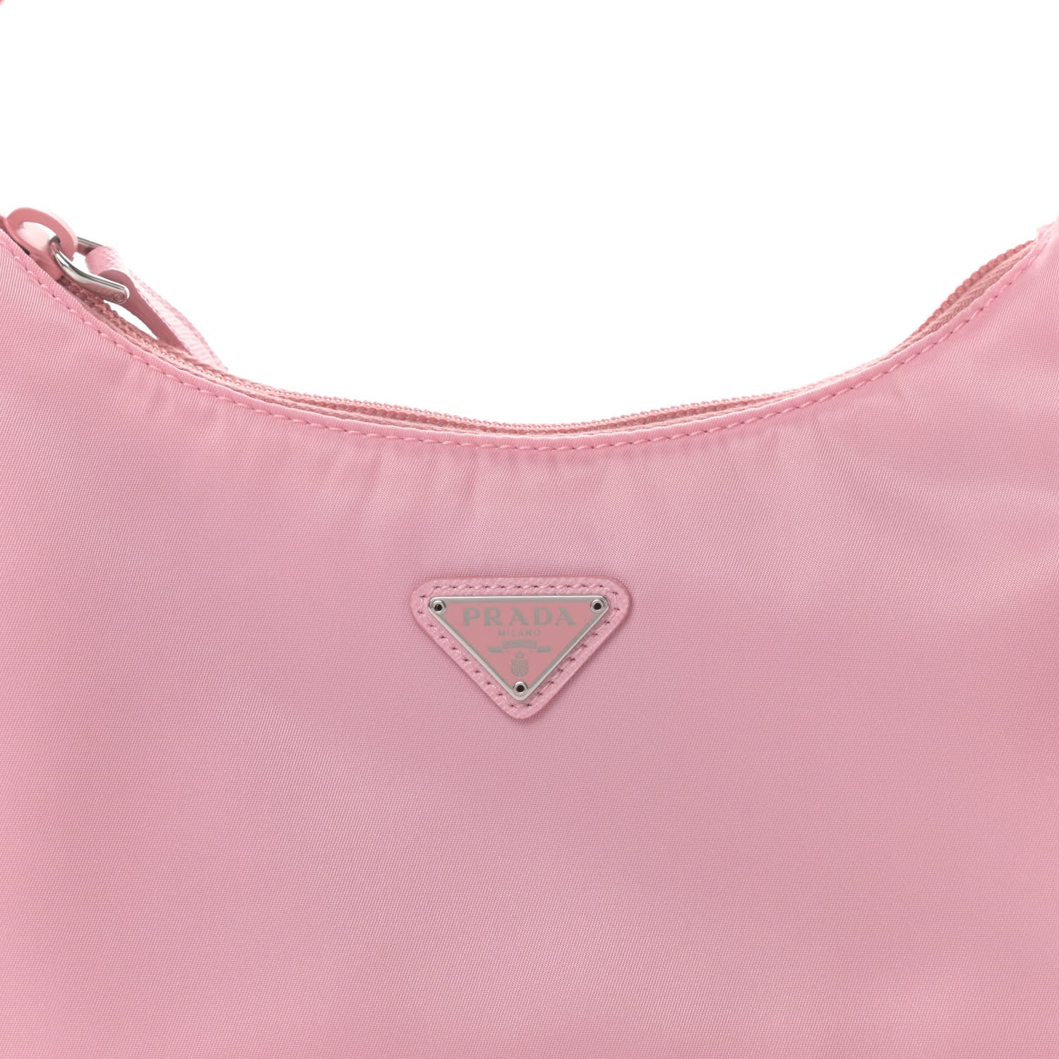 Prada Tessuto Nylon Saffiano Mini Re-Edition 2000 Bag Rosa 9 of 12