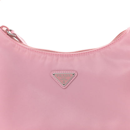 Prada Tessuto Nylon Saffiano Mini Re-Edition 2000 Bag Rosa 9 of 12