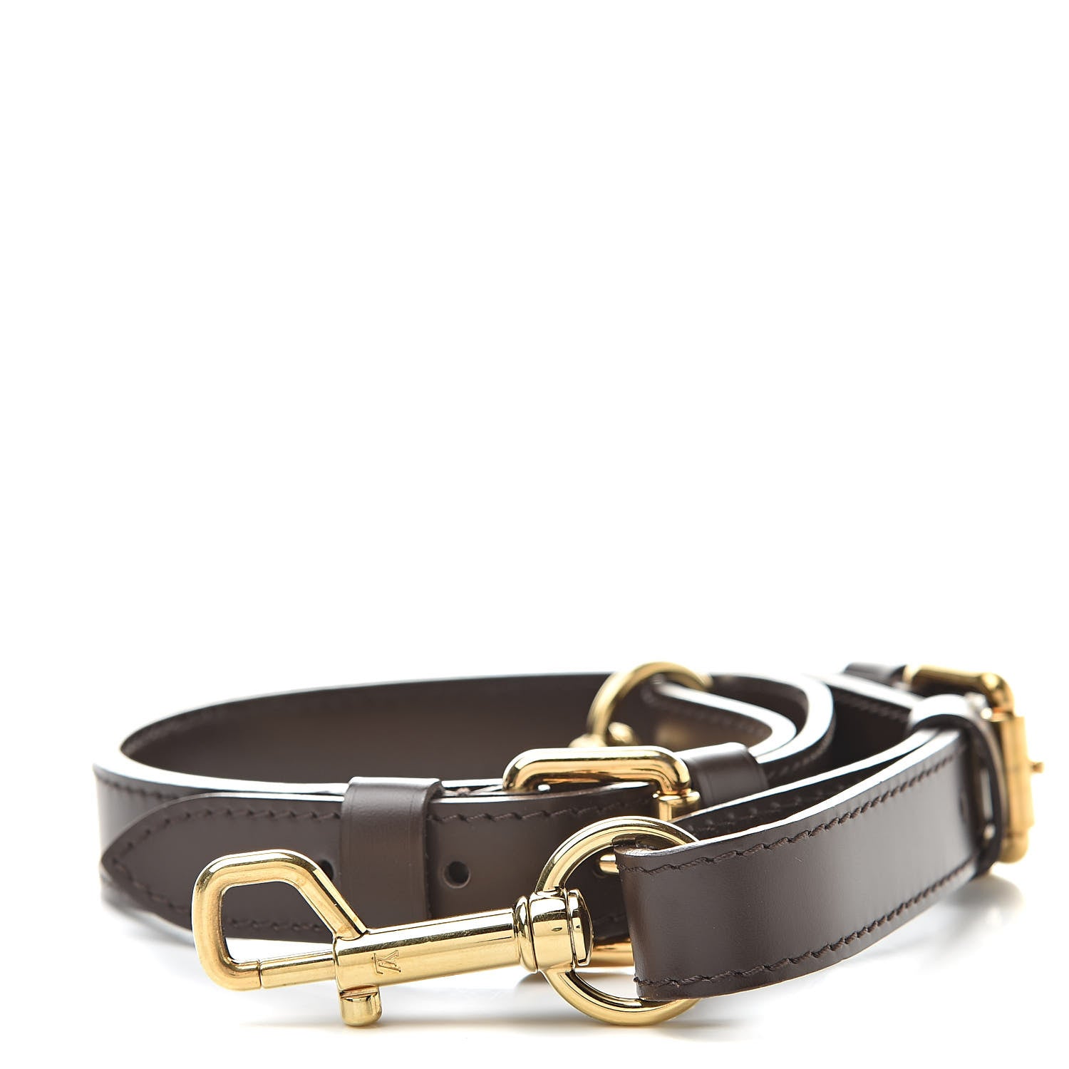 Louis Vuitton Calfskin Adjustable Trevi Shoulder Strap Brown 1 of 3