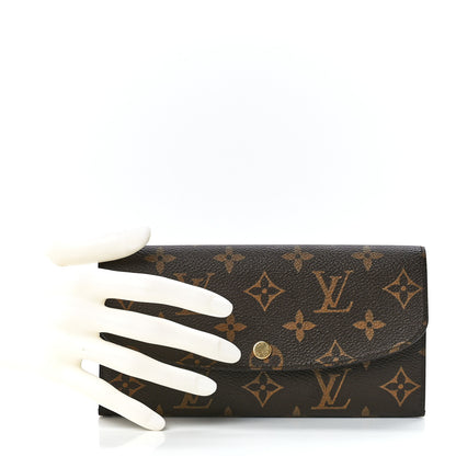 Louis Vuitton Monogram Emilie Wallet Rose Ballerine 2 of 10