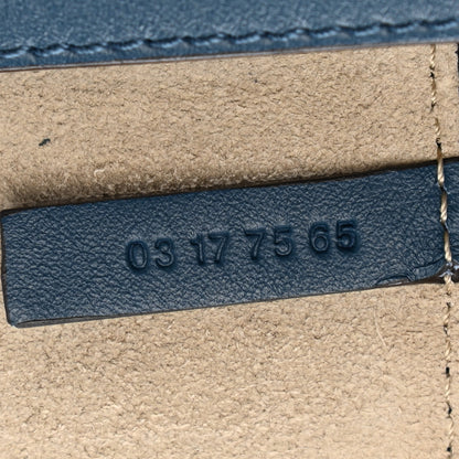 Chloe Suede Calfskin Mini Faye Shoulder Bag Majolica Blue 6 of 11
