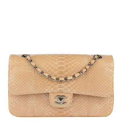 Chanel Python Medium Double Flap Pink 1 of 20