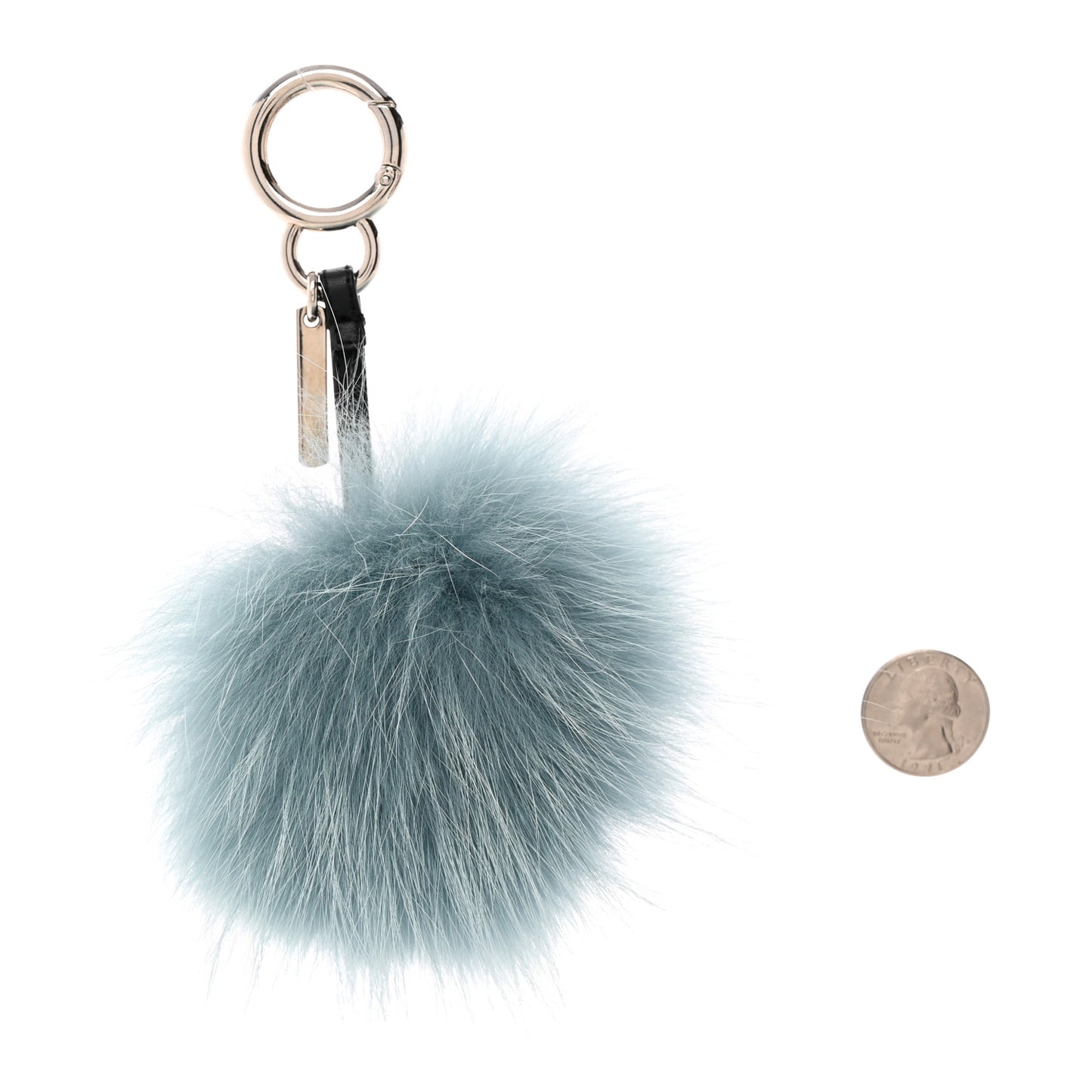 Fox Mink Rabbit Fur Vitello Flamingo Mini Monster Bag Bug Charm Lagoon Black Multicolor