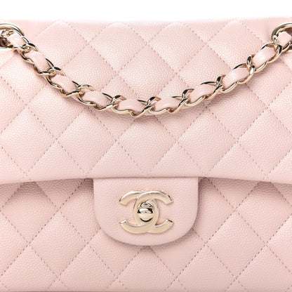 Chanel Caviar Quilted Small Double Flap Light Pink 10 of 11