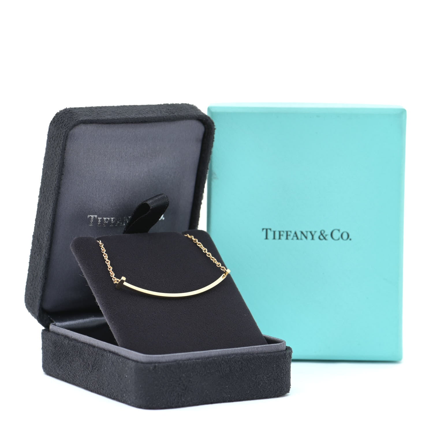 Tiffany 18K Yellow Gold T Smile Bracelet 913398 – FASHIONPHILE - Main Image