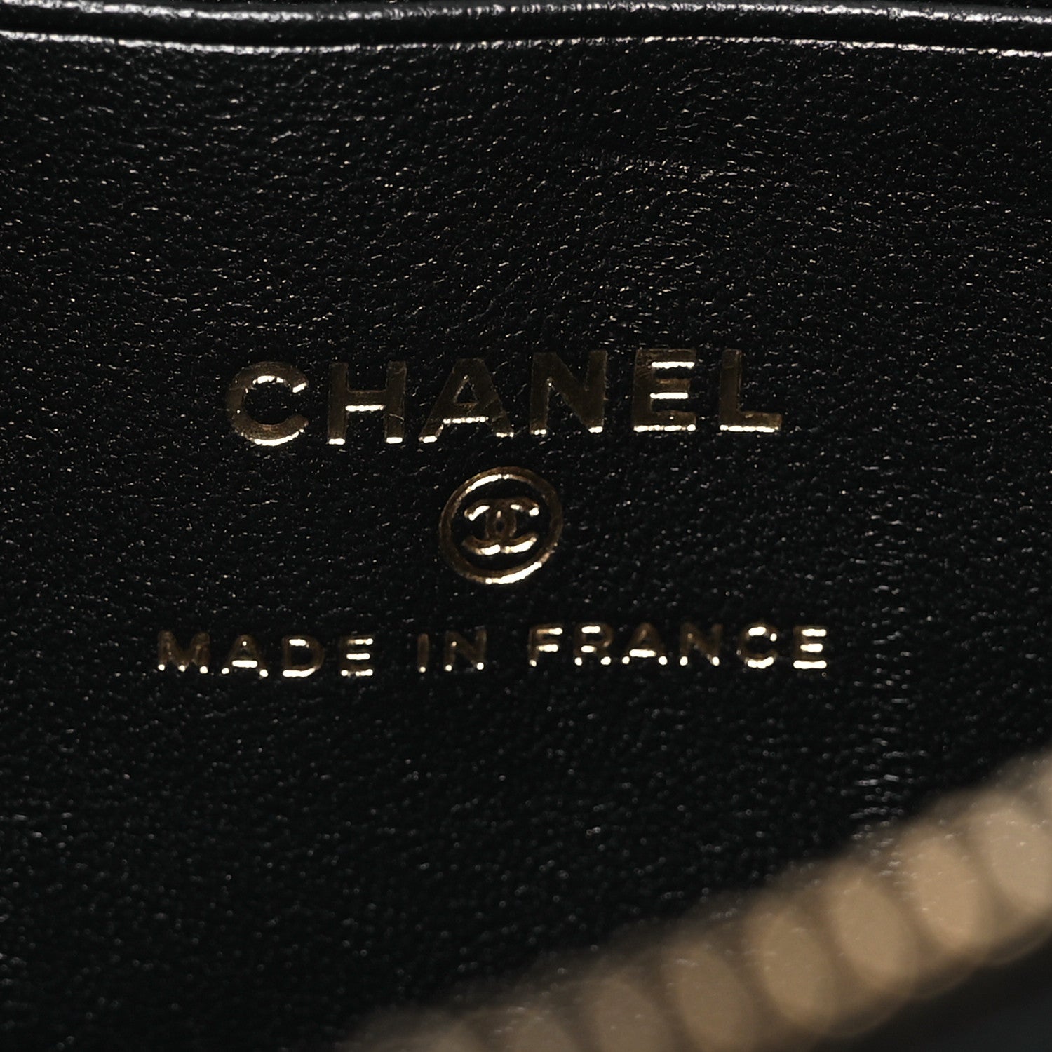 Chanel Lambskin Quilted CC Pouch Wristlet Black 6 of 10