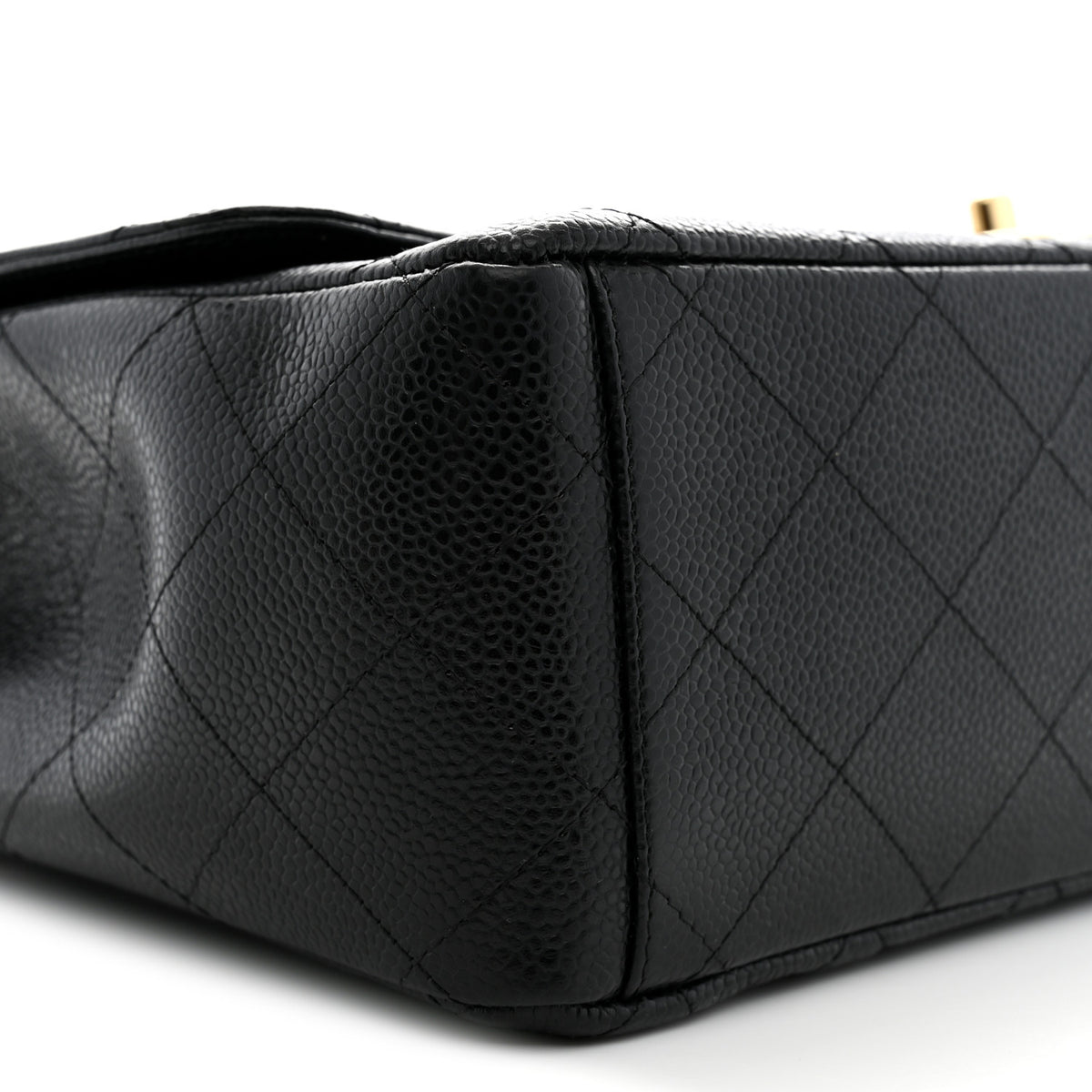Caviar Quilted Maxi Double Flap Black