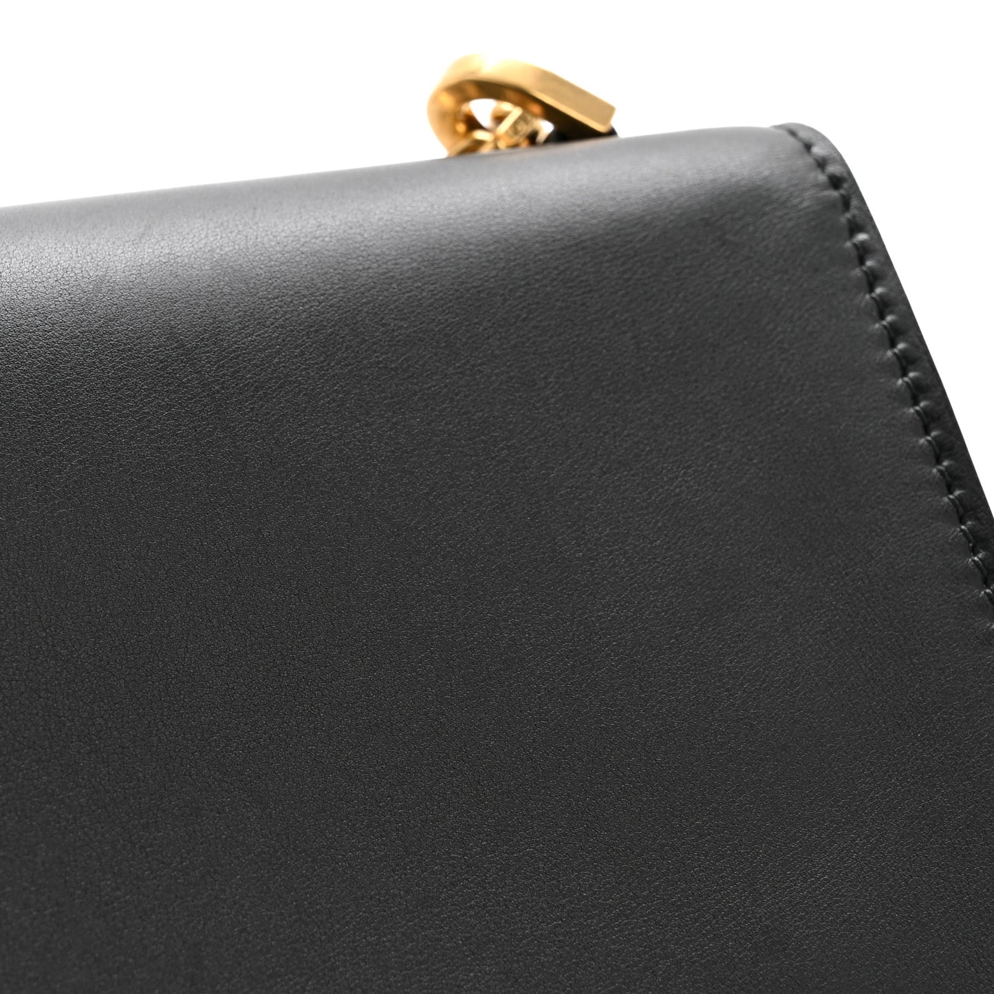 Calfskin J'Adior Chain Flap Bag Black