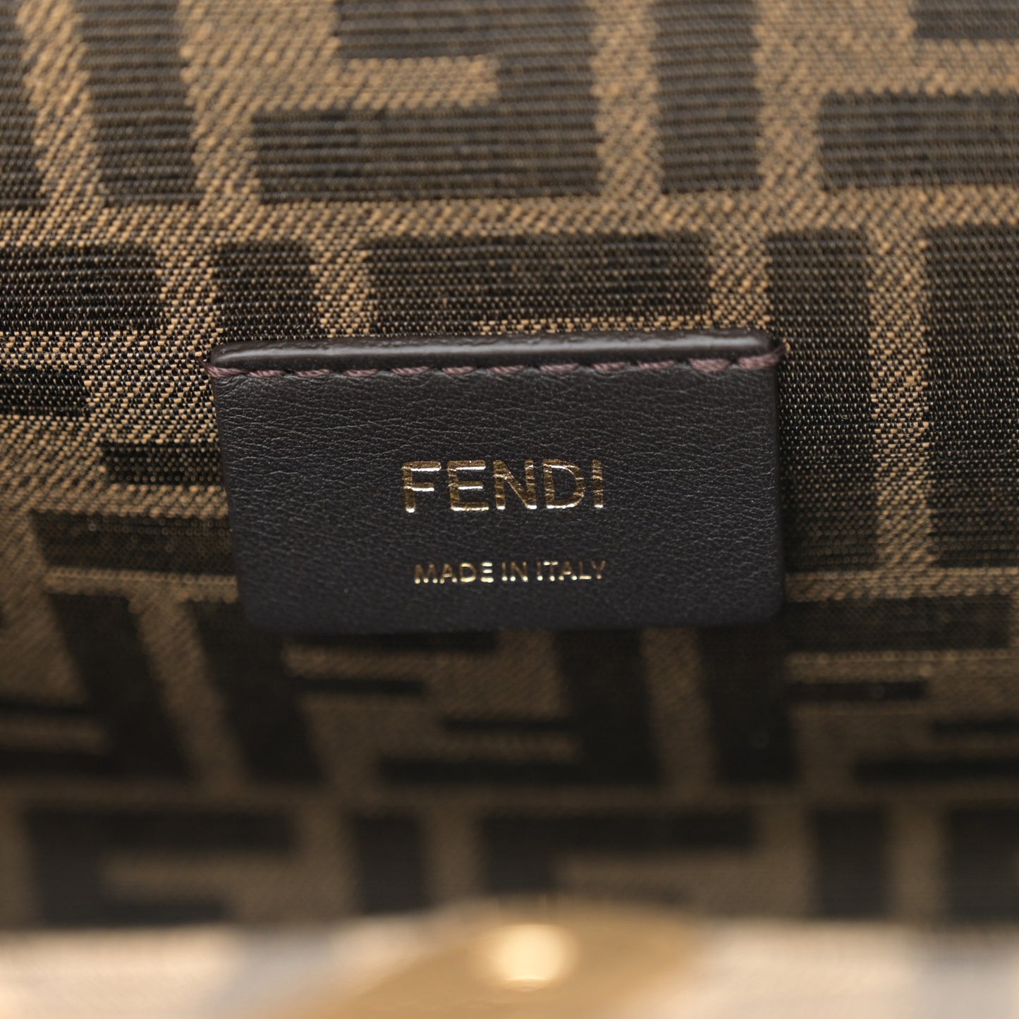 Shiny Nappa Small Fendi First Dove Gray