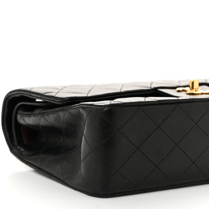 Chanel Lambskin Quilted Medium Double Flap Black 9 of 11