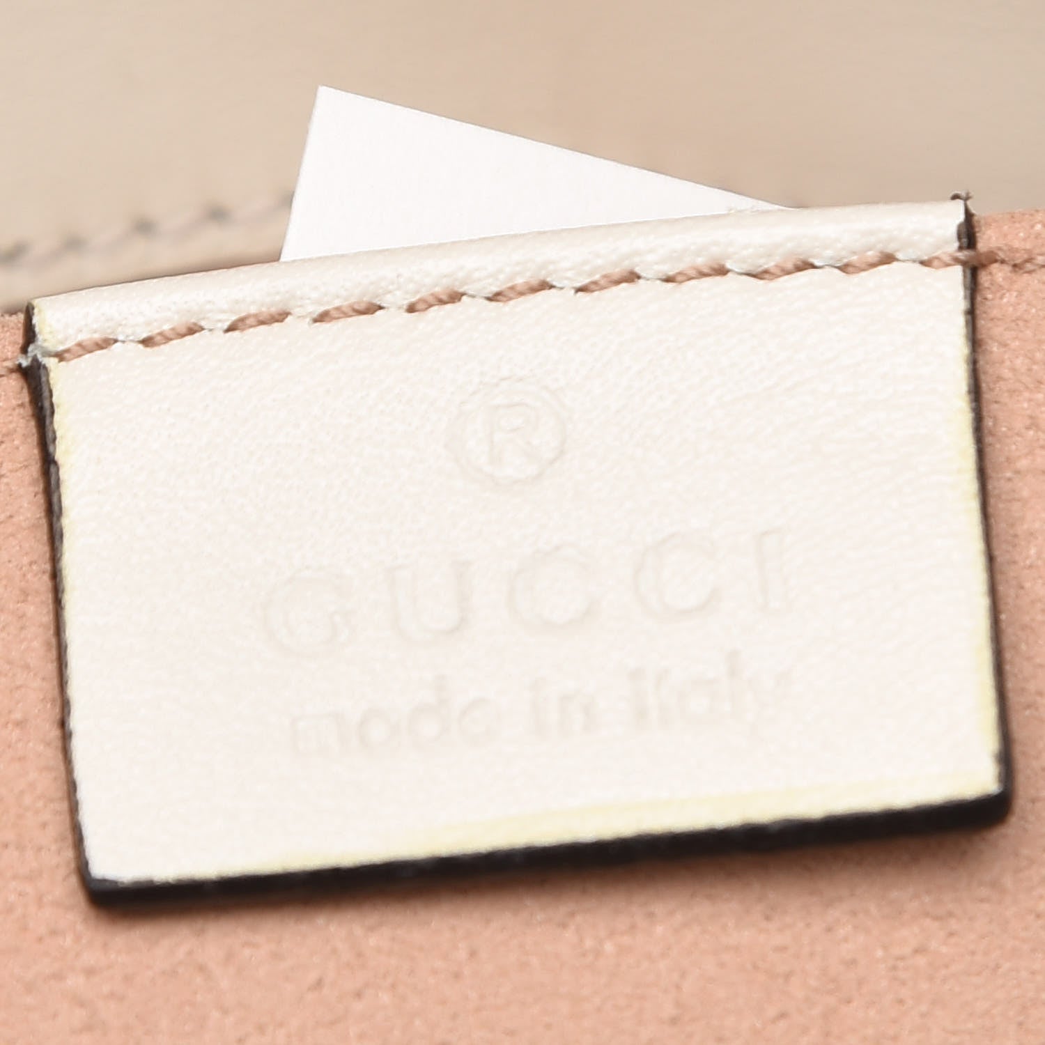 Gucci Calfskin Matelasse Pearly GG Marmont Chain Belt Bag Mystic White 6 of 9