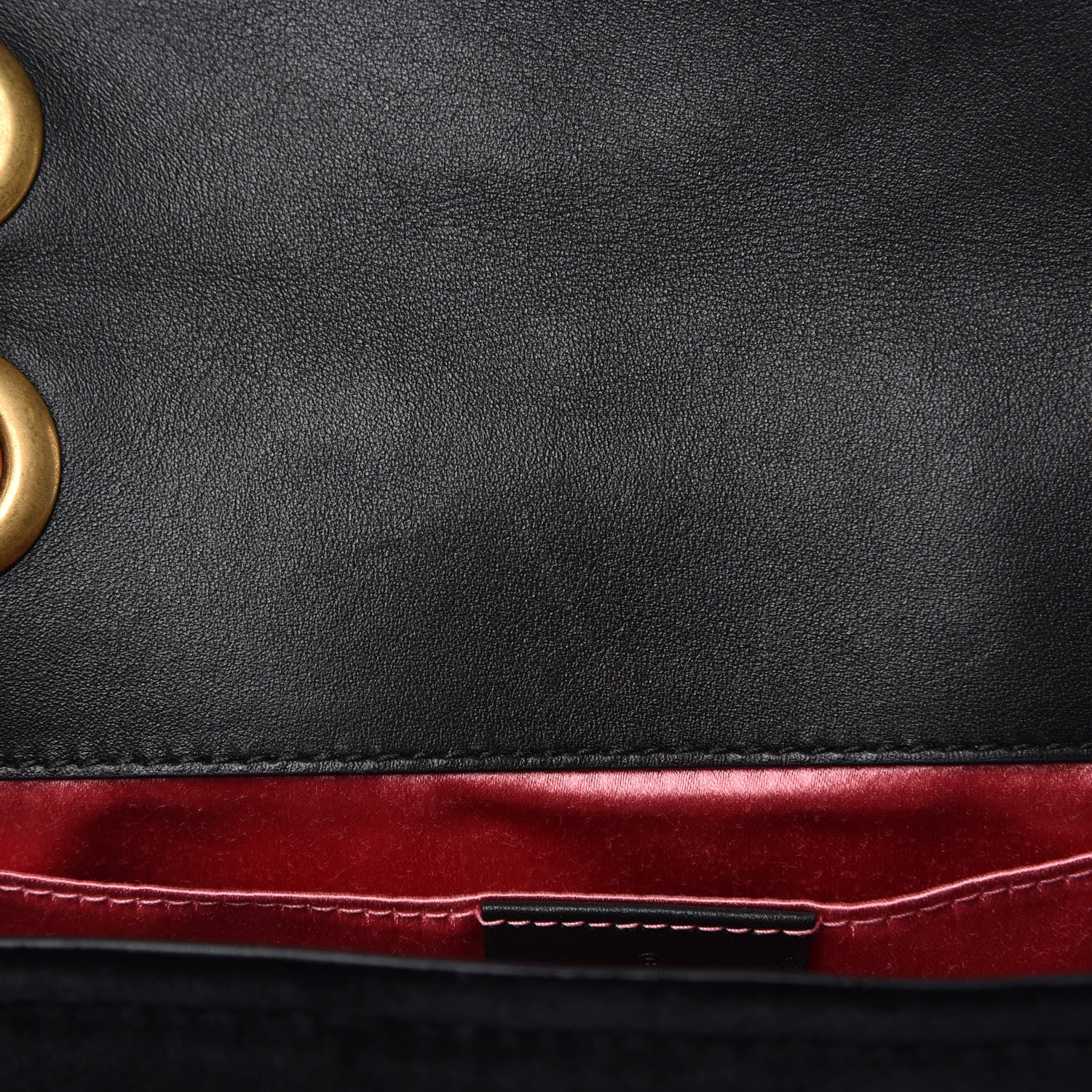Gucci Velvet Matelasse Mini GG Marmont Shoulder Bag Black 10 of 10