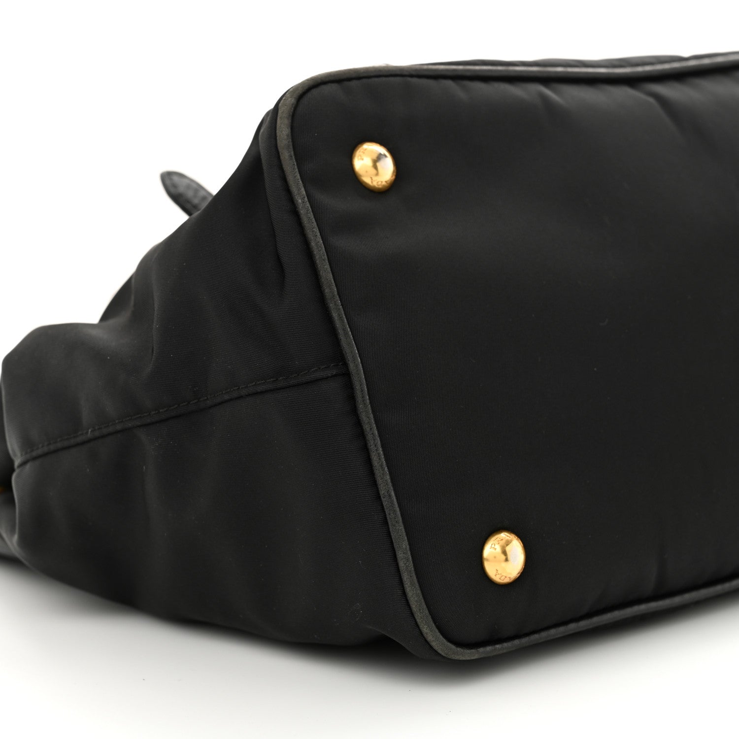 Prada Tessuto Nylon Vitello Daino Tote Black 8 of 10