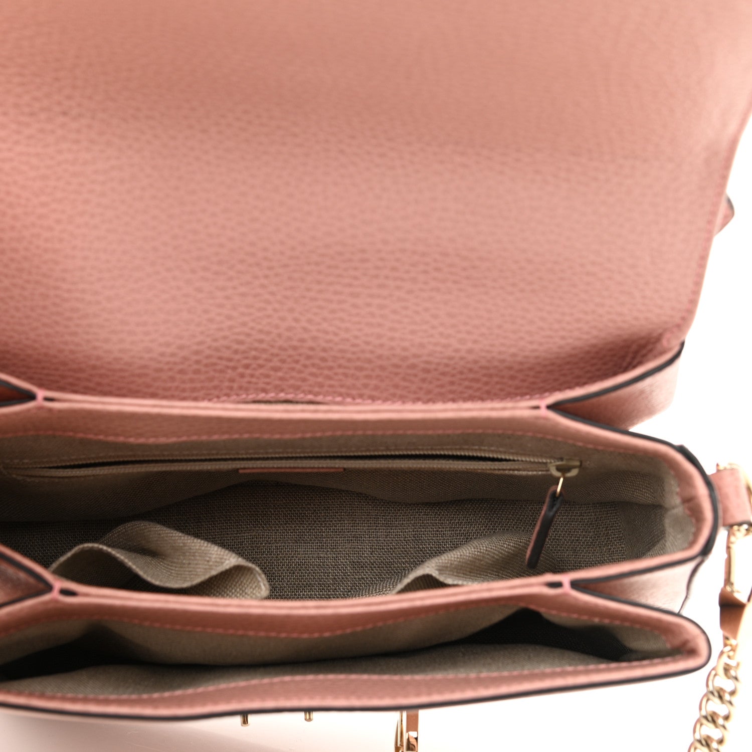 Gucci Dollar Calfskin Interlocking G Top Handle Shoulder Bag Soft Pink 5 of 10