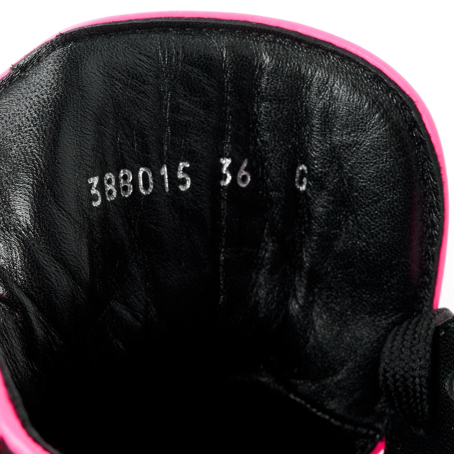 Gucci Lambskin Calfskin Womens High Top Sneakers 36 Black Neon Green Pink 8 of 10