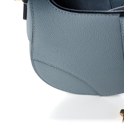 Christian Dior Grained Calfskin Mini Saddle Bag Sky Blue 11 of 13