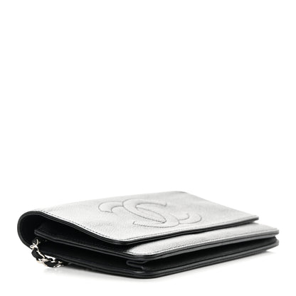Chanel Caviar Timeless CC Wallet On Chain WOC Black 4 of 20
