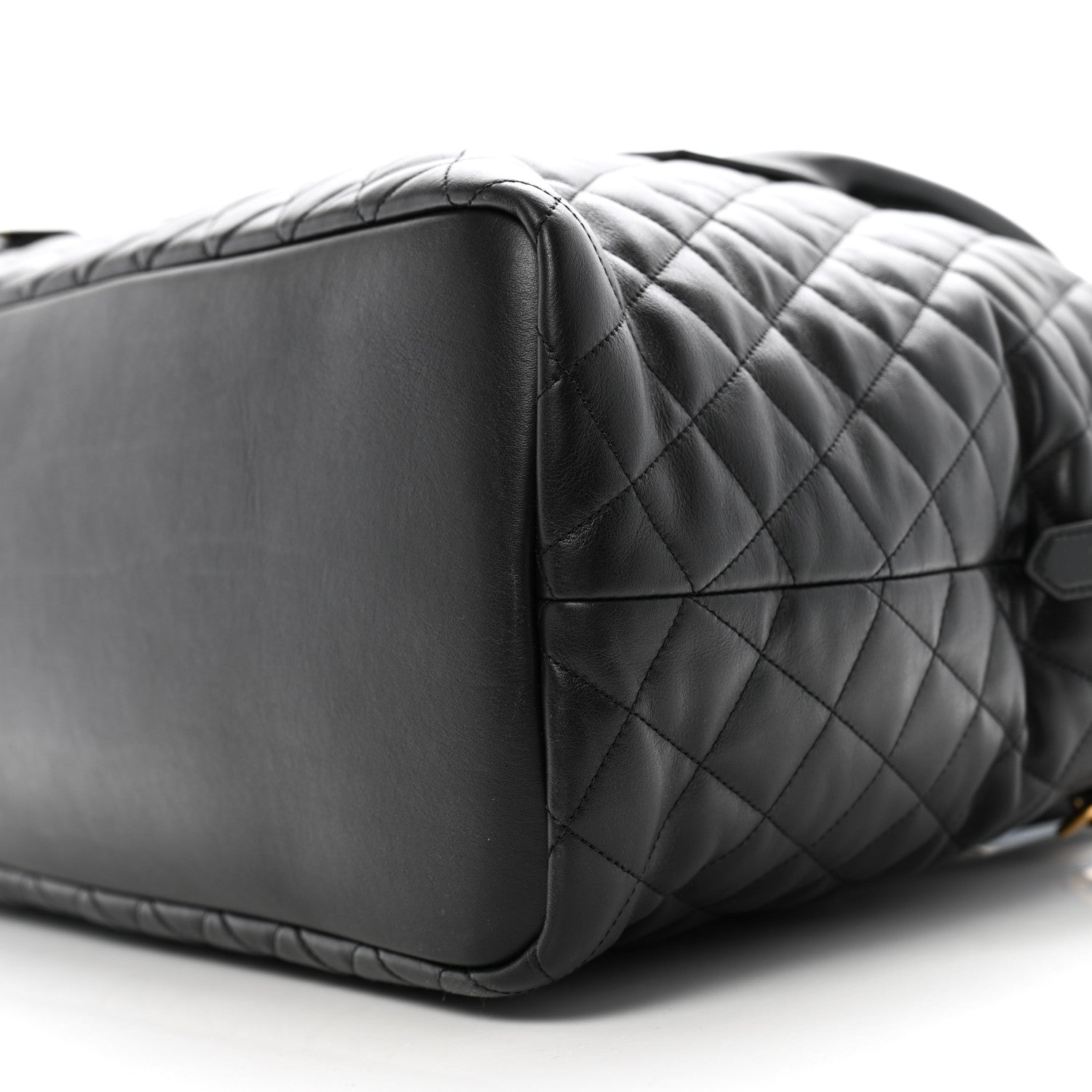 Saint Laurent Calfskin Quilted ES Giant Travel Bag Black 8 of 11