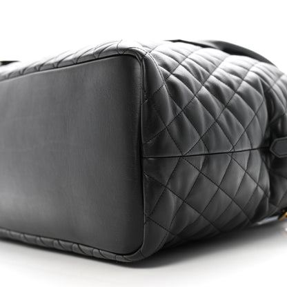 Saint Laurent Calfskin Quilted ES Giant Travel Bag Black 8 of 11