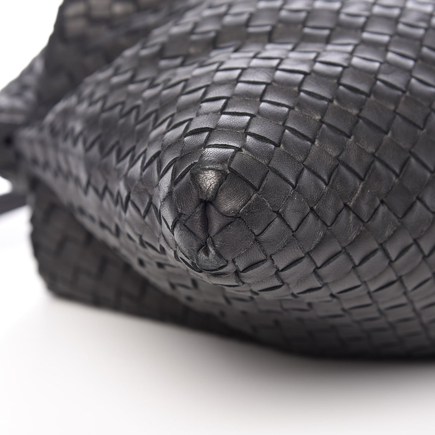 Nappa Intrecciato Maxi Convertible Tote Black