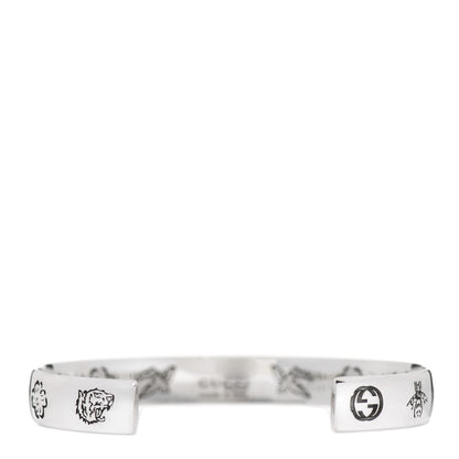Gucci Sterling Silver Blind for Love Cuff Bracelet 2 of 4