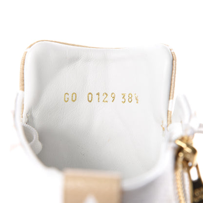 Louis Vuitton Monogram Giant Stellar Sneaker Boots 38.5 Kaki White Beige 8 of 9