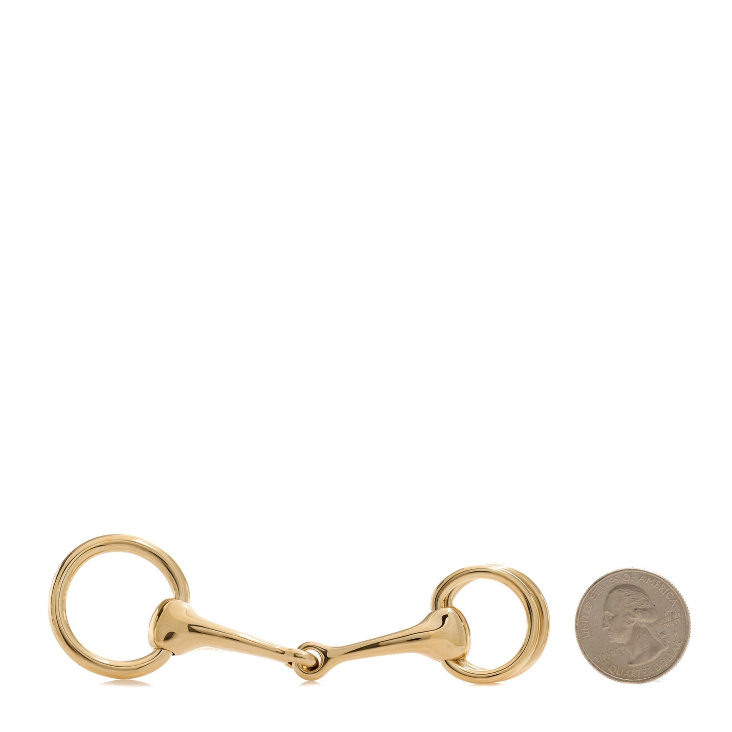 Permabrass Mors Scarf Ring Gold