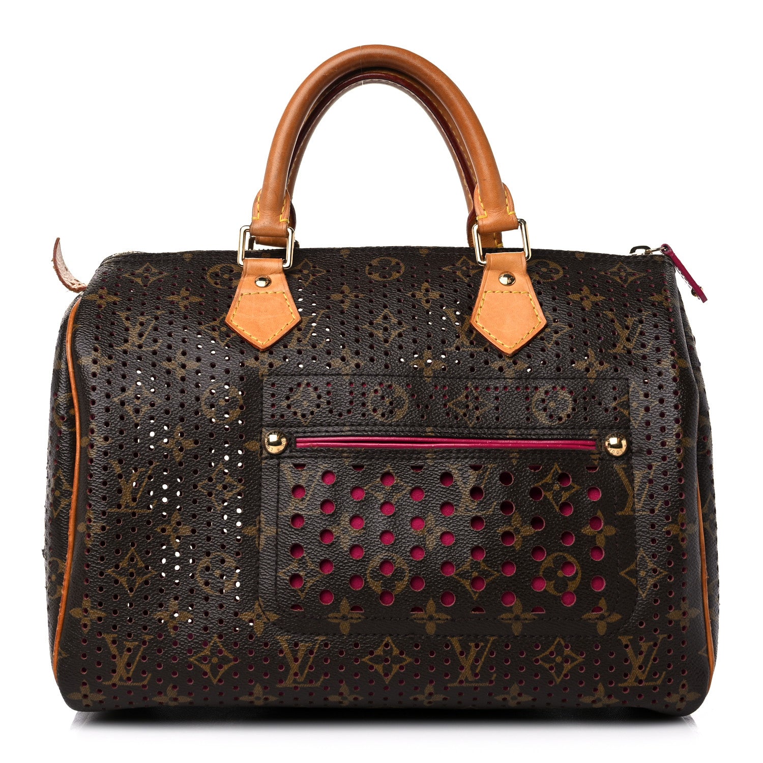 Louis Vuitton Monogram Perforated Speedy 30 Fuchsia 1 of 14