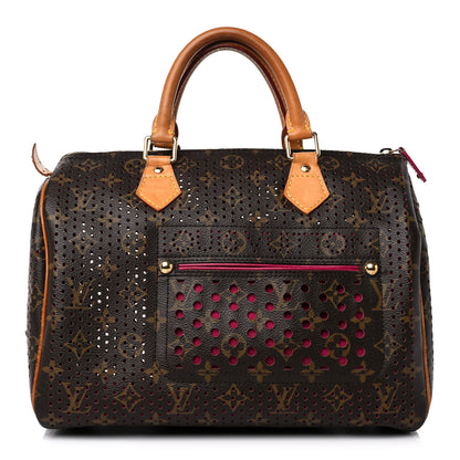 Louis Vuitton Monogram Perforated Speedy 30 Fuchsia 1 of 14
