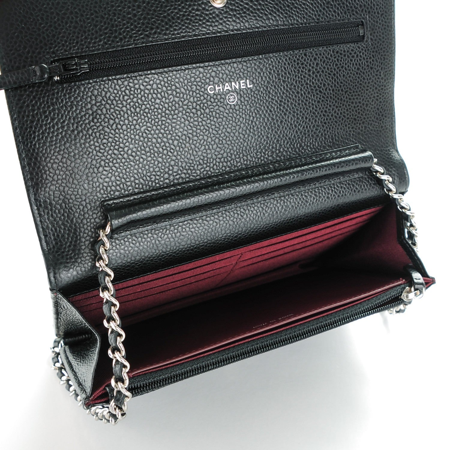 Chanel Caviar Quilted Wallet On Chain WOC Black 5 of 8