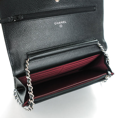 Chanel Caviar Quilted Wallet On Chain WOC Black 5 of 8