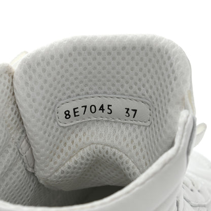 Fendi Nappa Macro FF Embossed Womens High Top Sneakers 37 White Ice 8 of 11