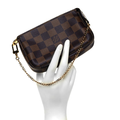 Louis Vuitton Damier Ebene Mini Pochette Accessories 3 of 9