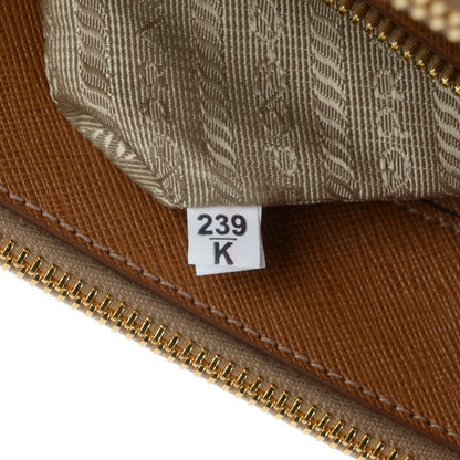 Prada Saffiano Small Galleria Double Zip Tote Caramel 8 of 9