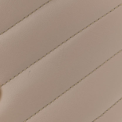 Saint Laurent Calfskin Y Quilted Monogram Small Loulou Chain Satchel Taupe 11 of 12