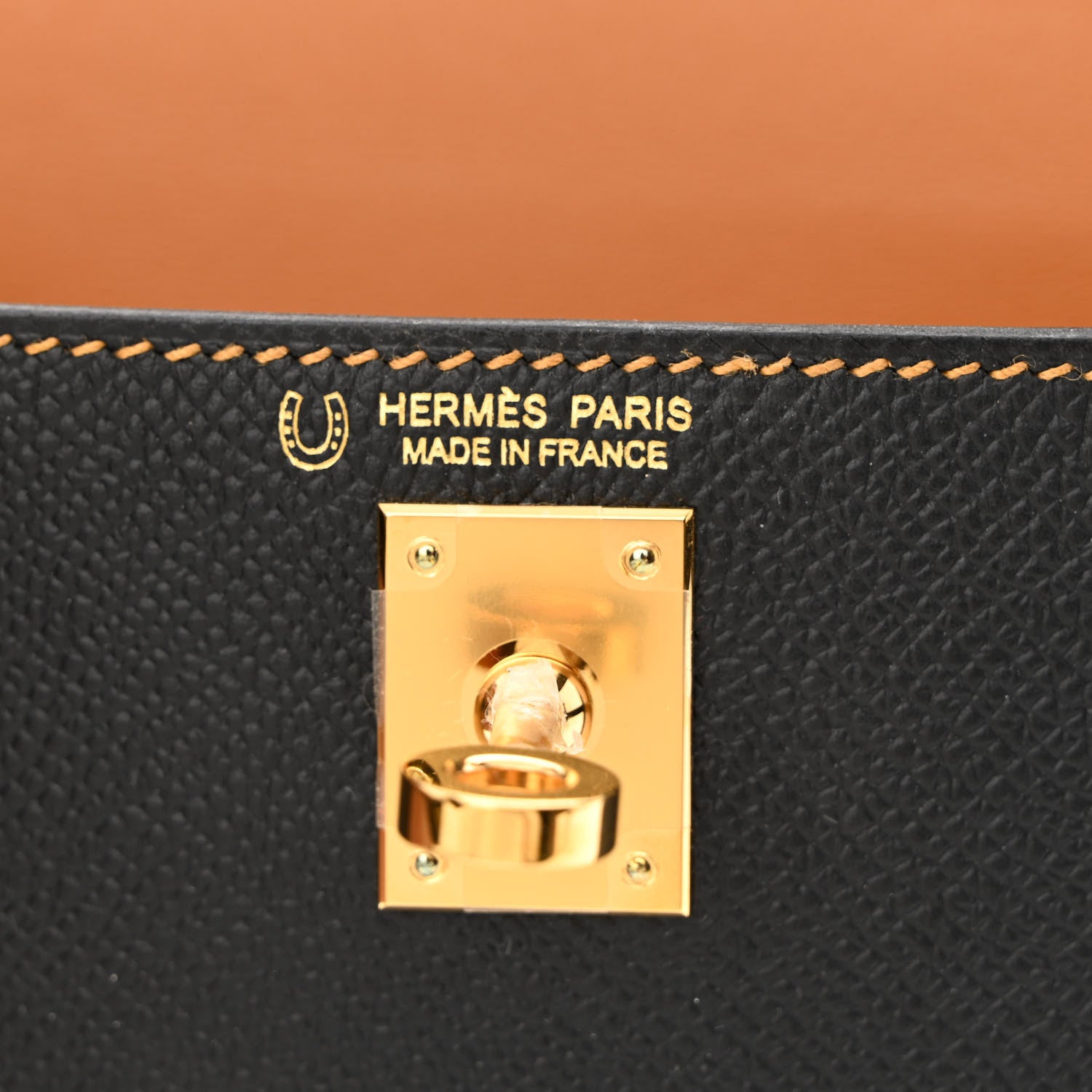 Hermes Epsom Horseshoe Mini Kelly Sellier 20 Black Natural Sable 6 of 12
