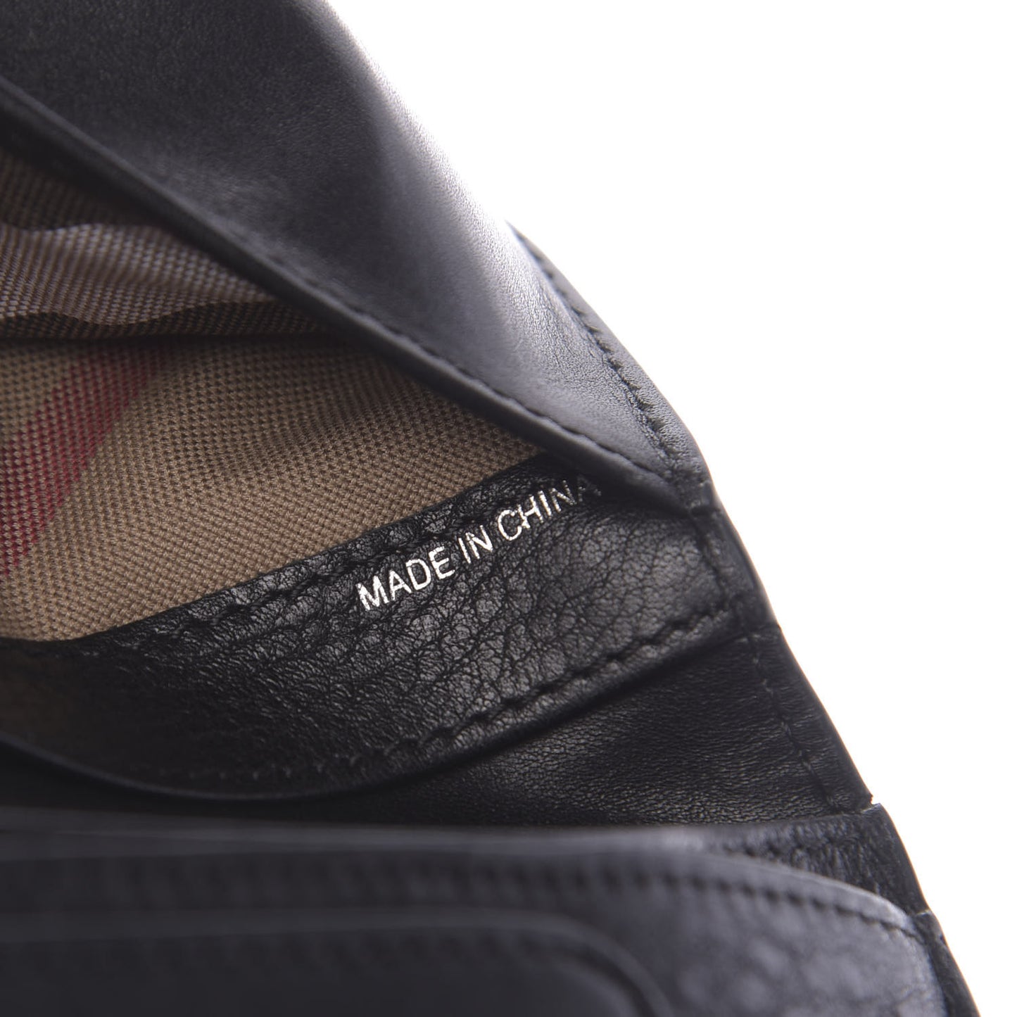 Grainy Calfskin Zip Wallet Black