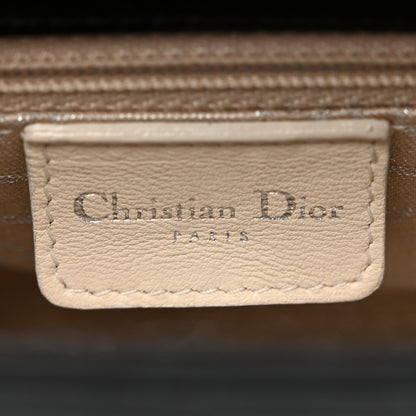 Christian Dior Satin Swarovski Crystal Acrylic PVC Cannage Mini Lady Dior Black 6 of 11