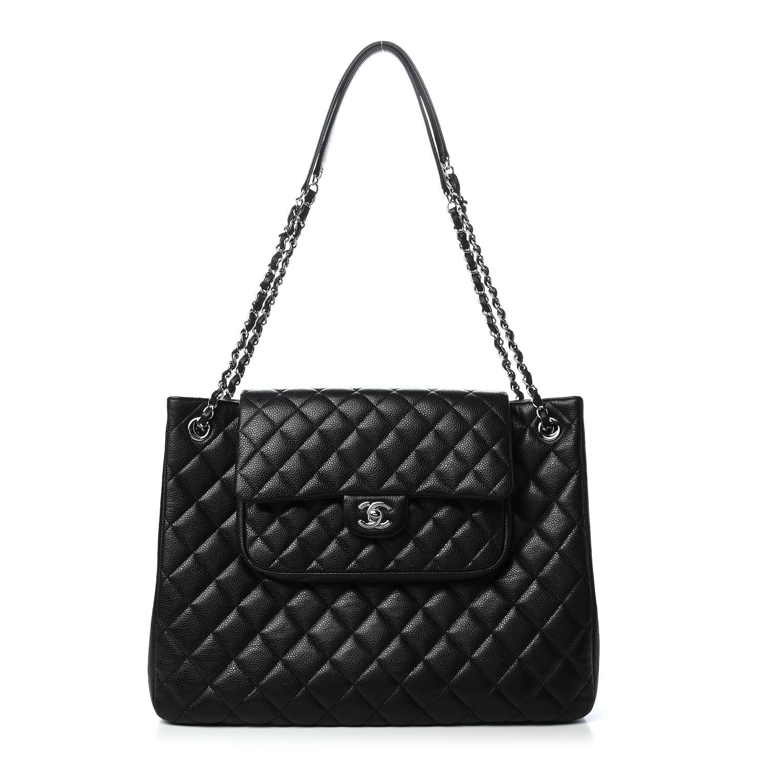 Chanel Caviar Quilted Flap Tote Black 1 of 9