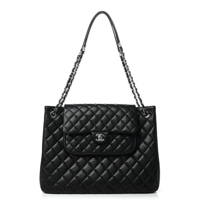 Chanel Caviar Quilted Flap Tote Black 1 of 9