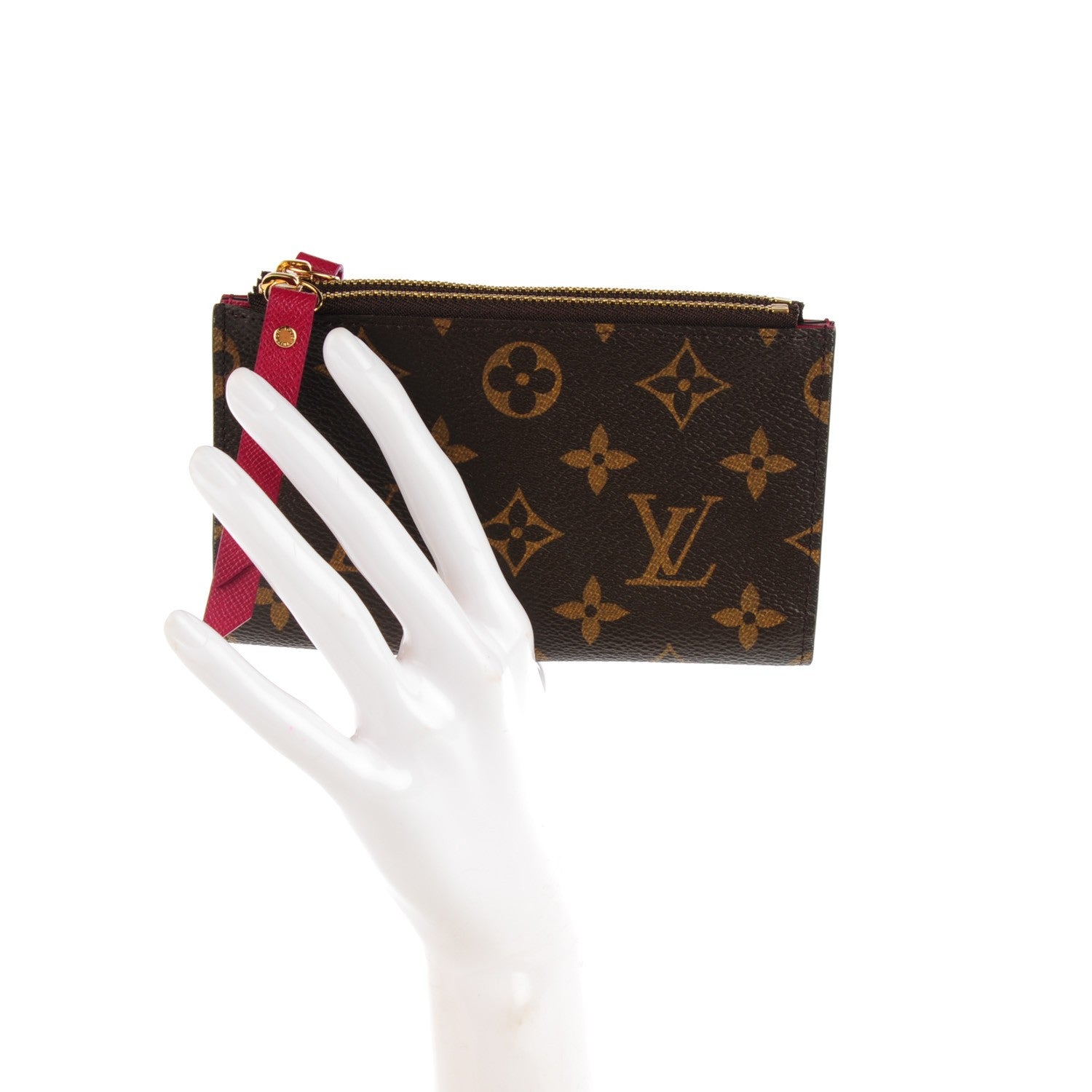 Louis Vuitton Monogram Adele Compact Wallet Fuchsia 2 of 7