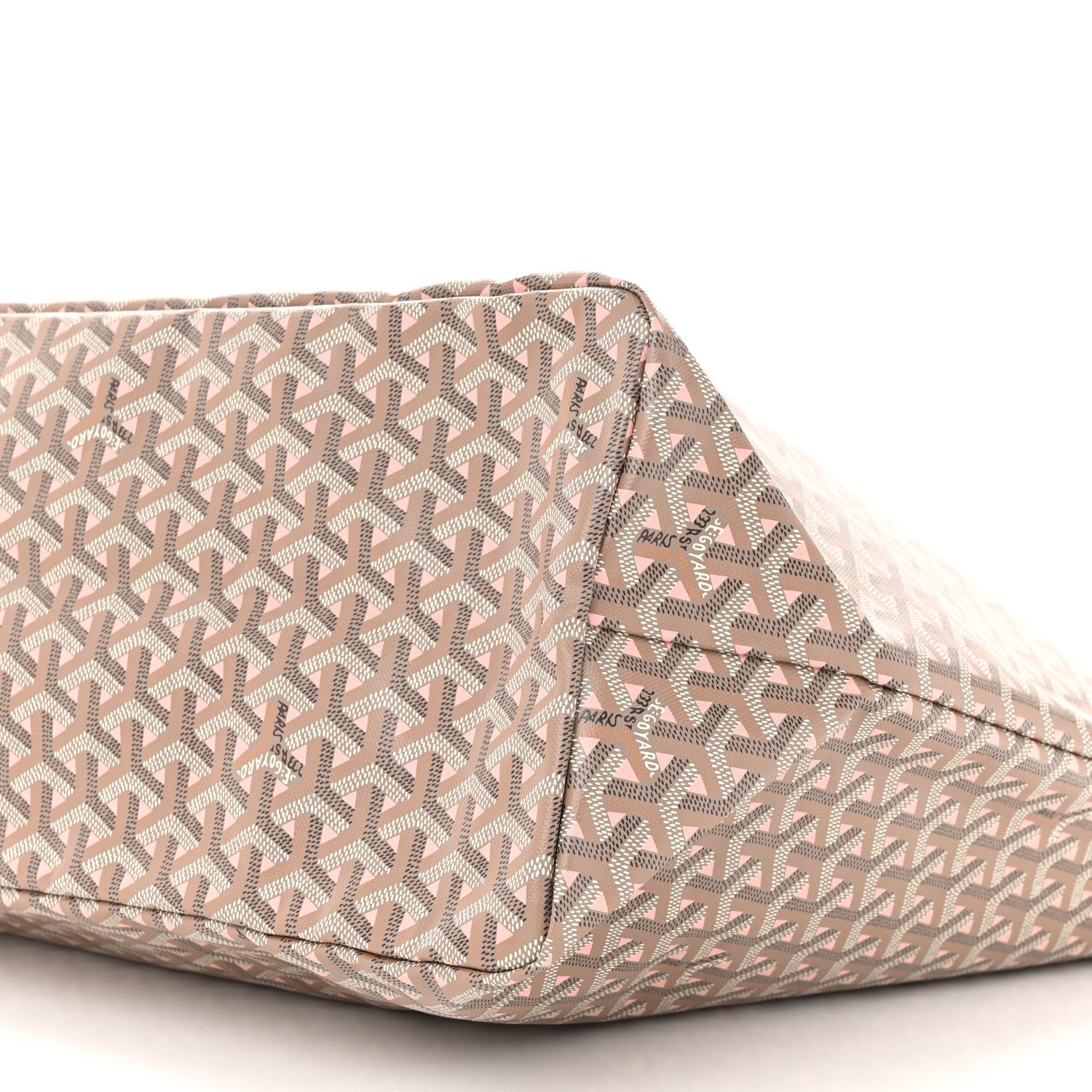 Goyard Goyardine Saint Louis Claire Voie GM Grege Powder Pink 10 of 10