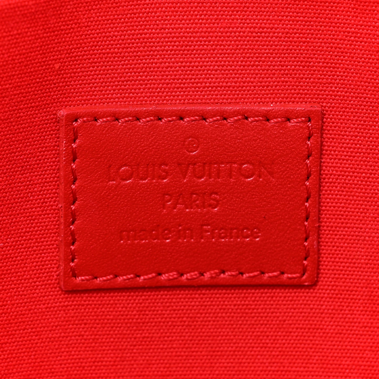 LOUIS VUITTON Vernis Felicie Pochette Chain Wallet Cherry