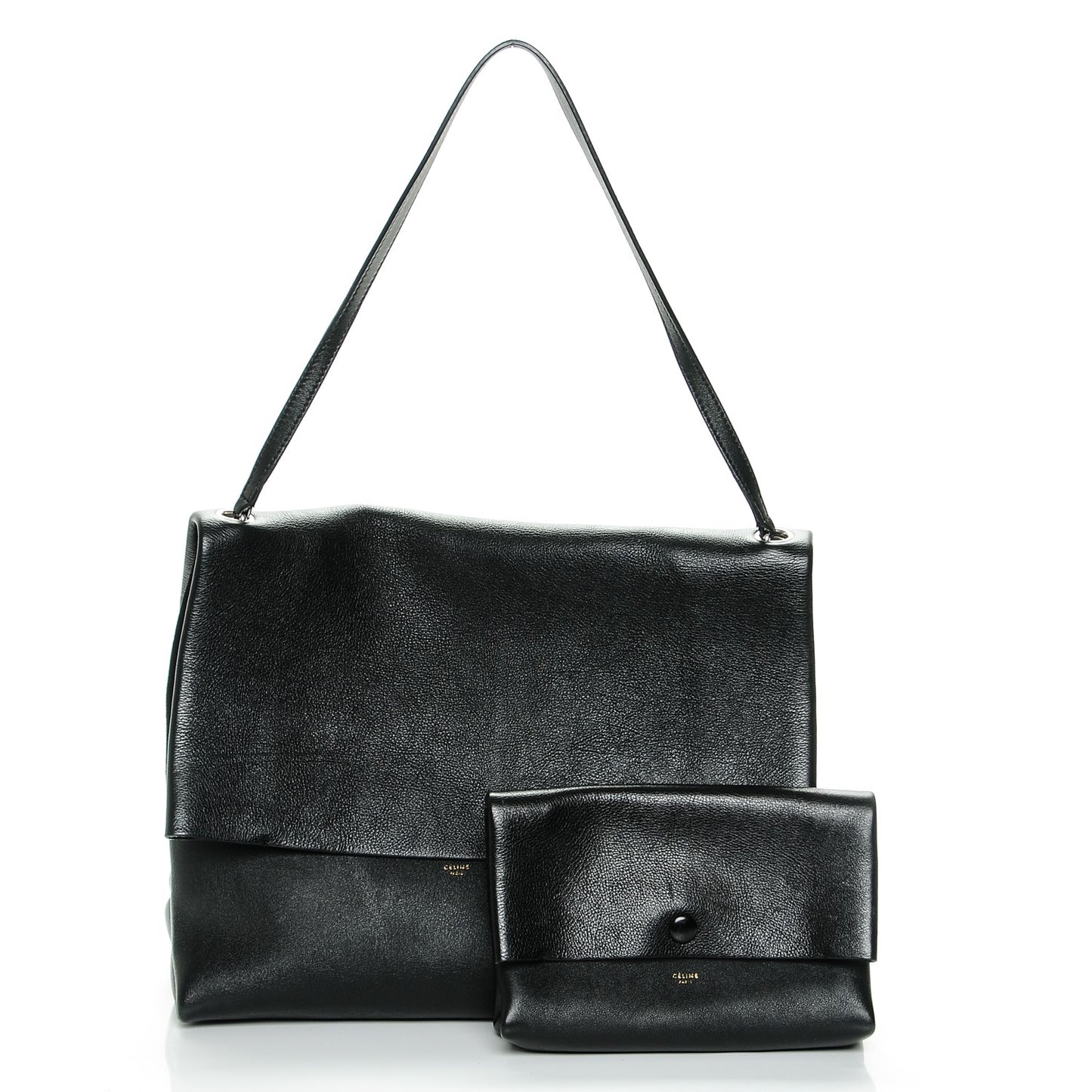 Baby Calfskin All Soft Shoulder Bag Black